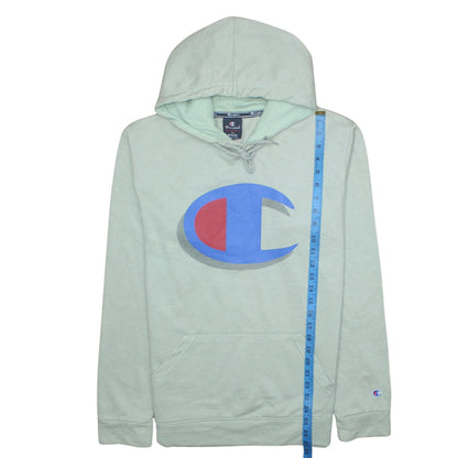 Mens UK Size M Champion Green Pullover Hoodie