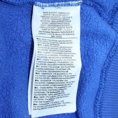 Mens UK Size S Nike Blue Pullover Hoodie