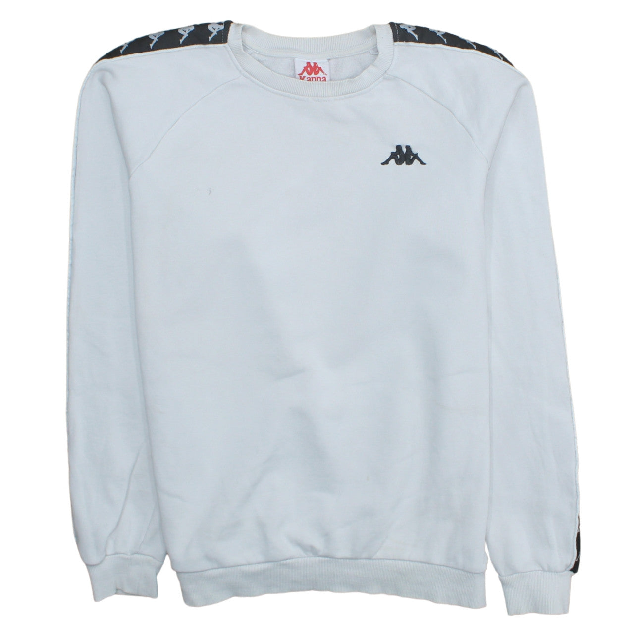 Mens UK Size M Kappa White Pullover Sweatshirt