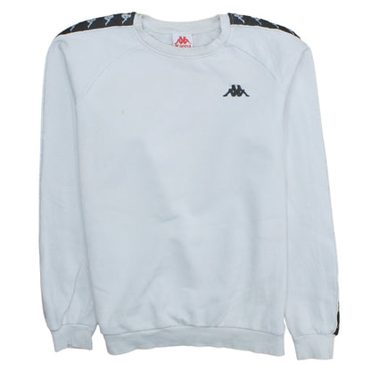 Mens UK Size M Kappa White Pullover Sweatshirt