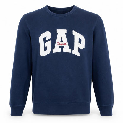 Gap Men's Blue Original Logo Pullover Sweatshirt Size M