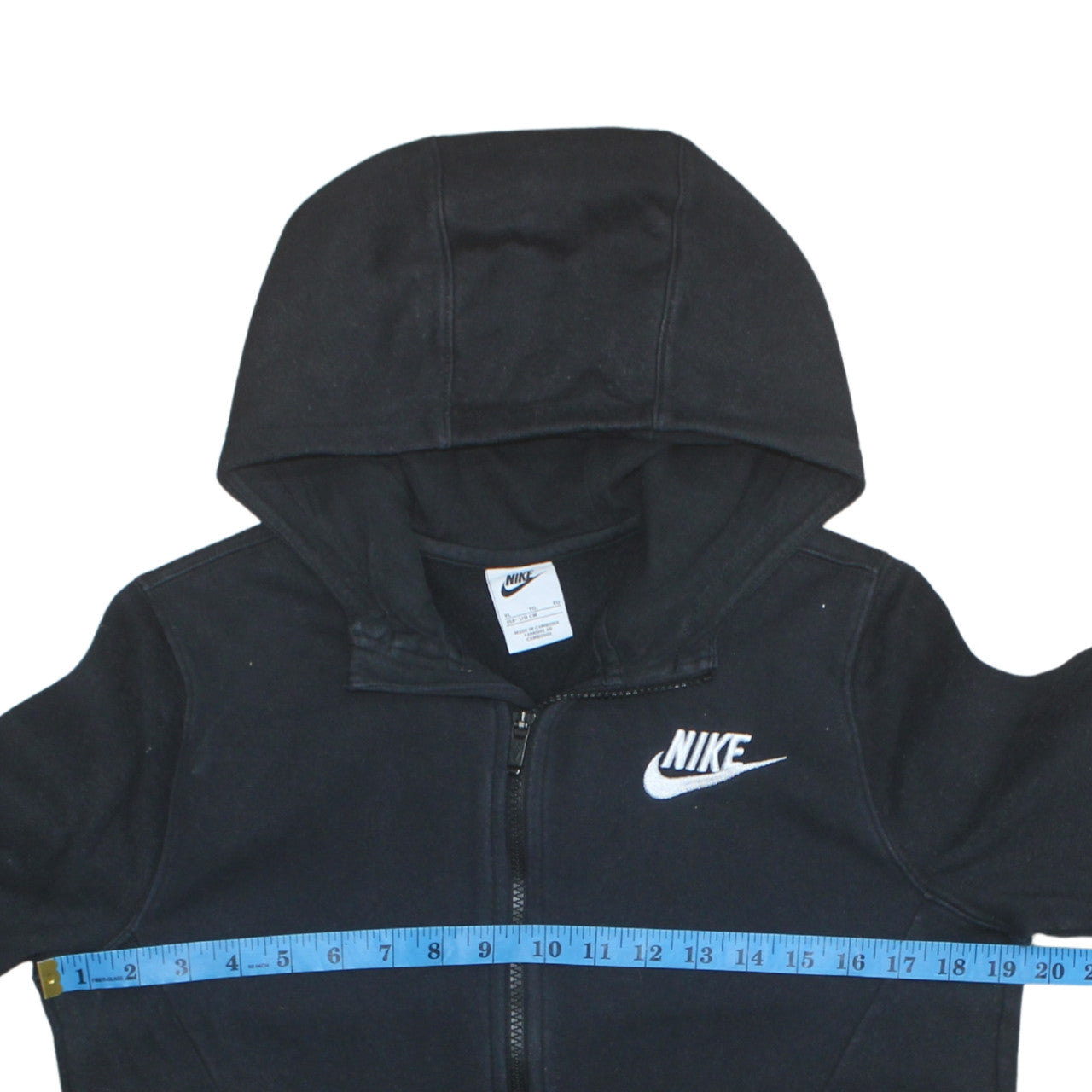 Teens UK Size XL Nike Black Full Zip Hoodie