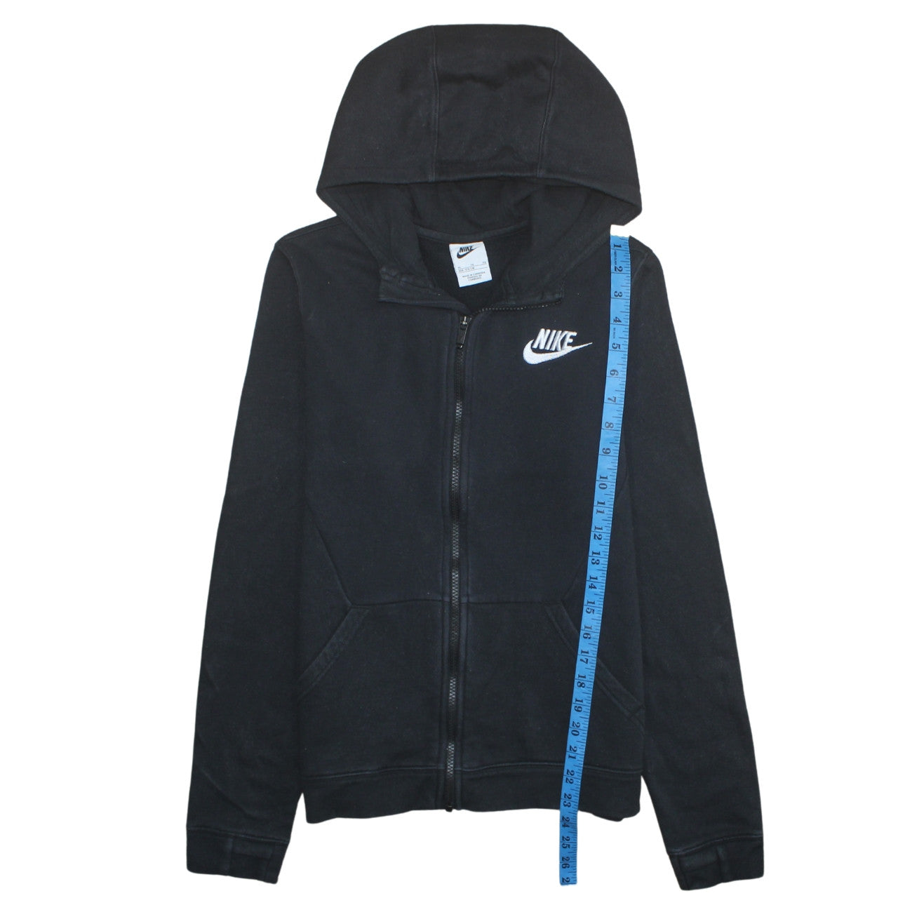 Teens UK Size XL Nike Black Full Zip Hoodie