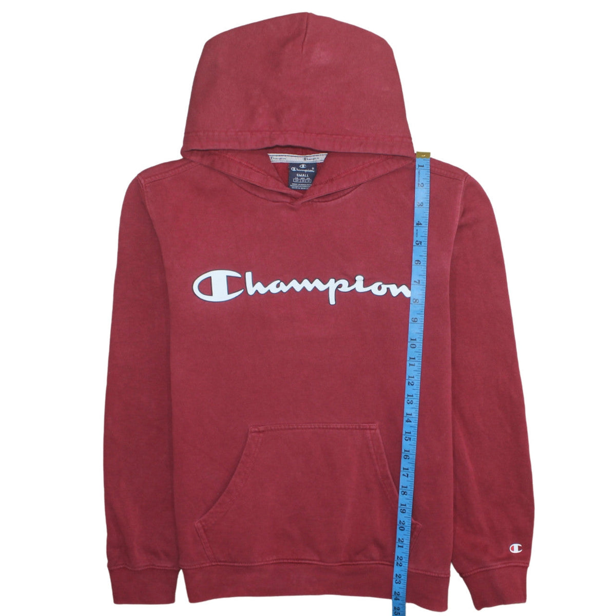Mens UK Size S Champion Red Pullover Hoodie