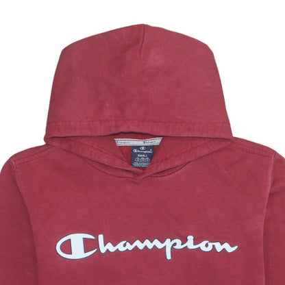 Mens UK Size S Champion Red Pullover Hoodie