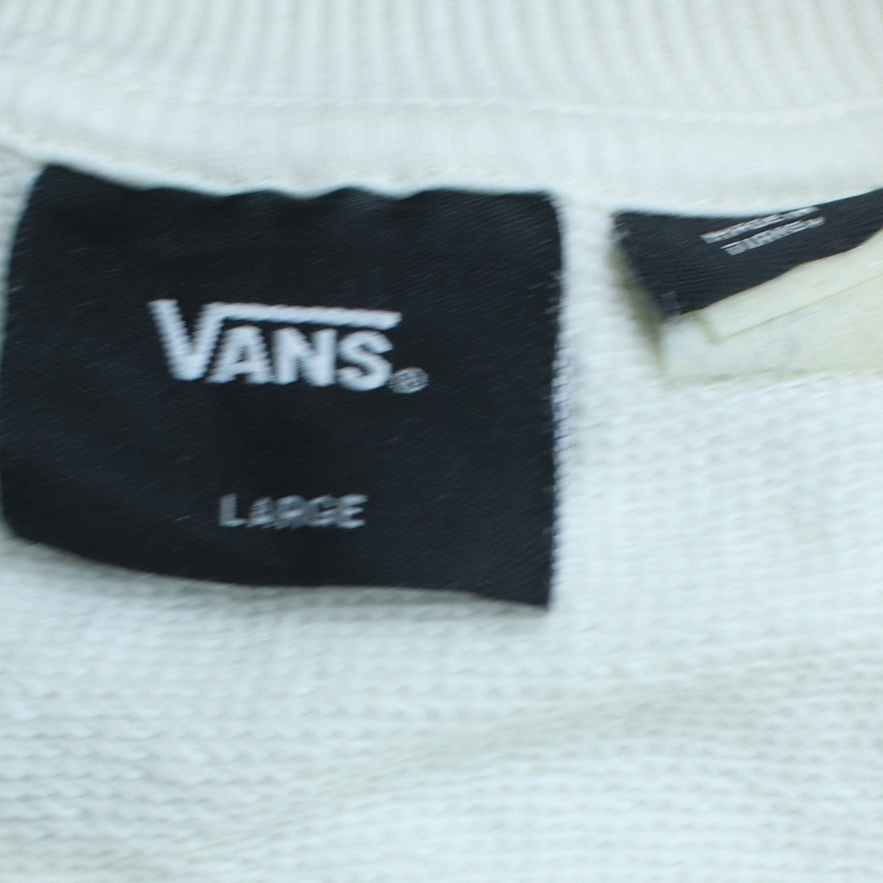 Womens UK Size L Vans White Pullover Sweatshirt