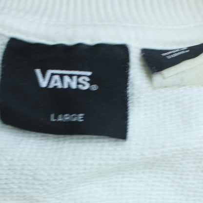 Womens UK Size L Vans White Pullover Sweatshirt