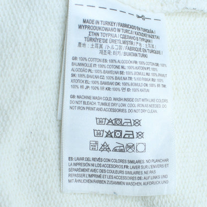 Womens UK Size L Vans White Pullover Sweatshirt