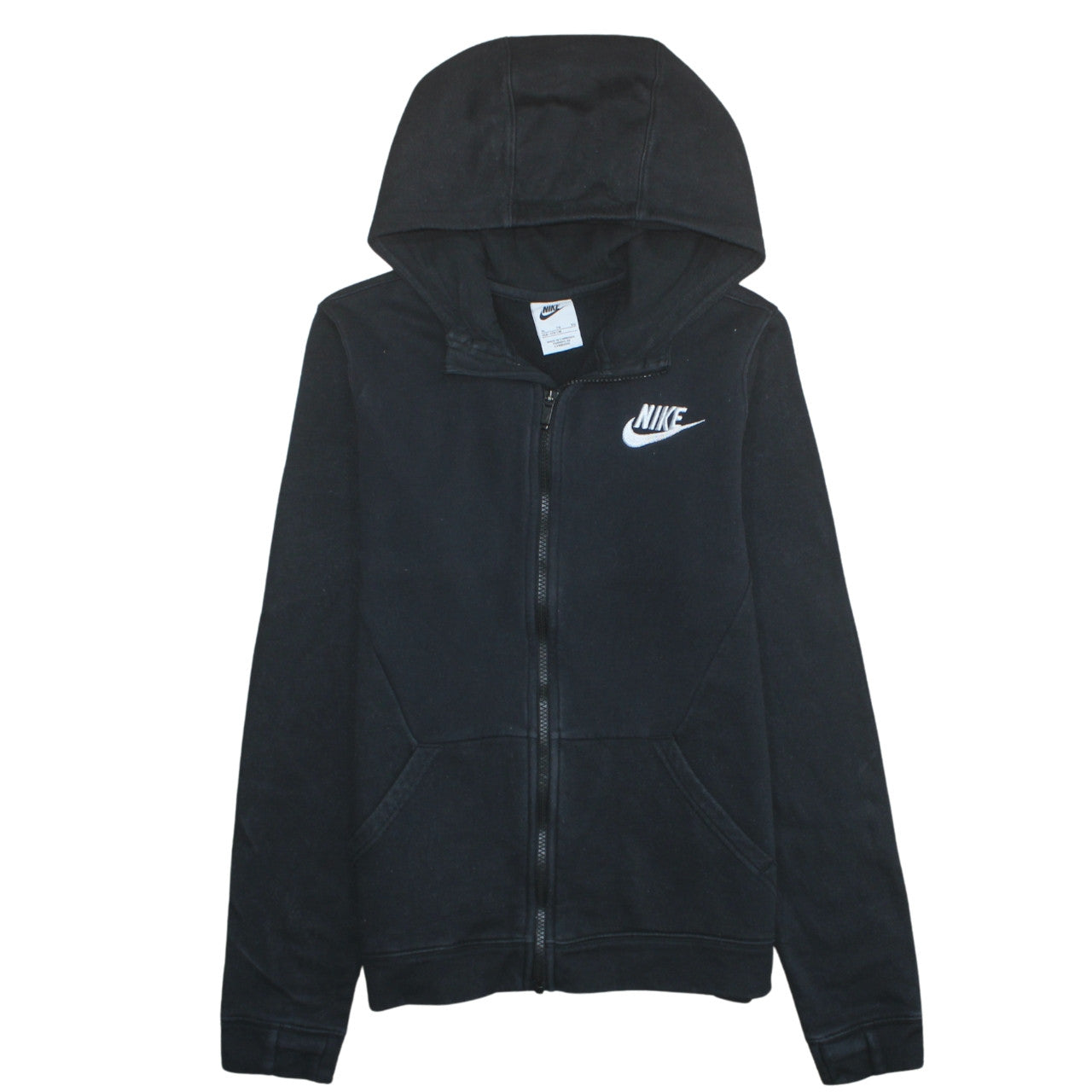 Mens UK Size XL Nike Black Full Zip Hoodie