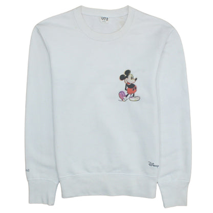 Womens UK Size S Uniqlo White Pullover Sweatshirt