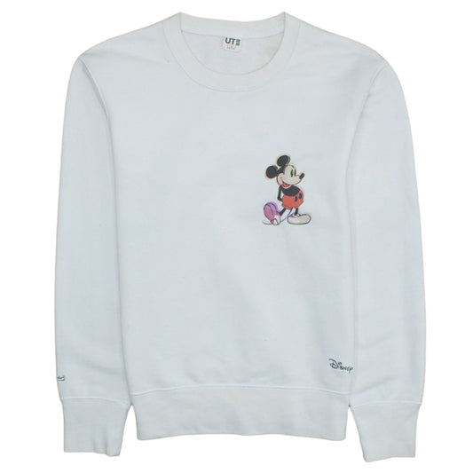Womens UK Size S Uniqlo White Pullover Sweatshirt