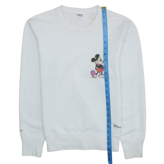 Womens UK Size S Uniqlo White Pullover Sweatshirt