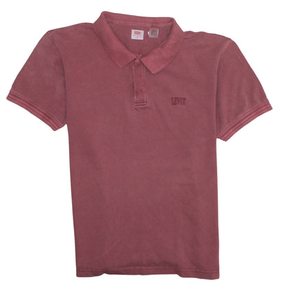 Levi's Men's Red Cotton Short Sleeve Polo Shirt XL