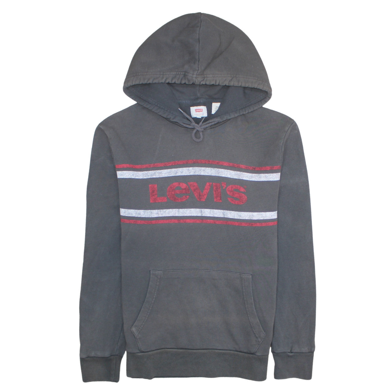 Mens UK Size M Levi's Grey Pullover Hoodie