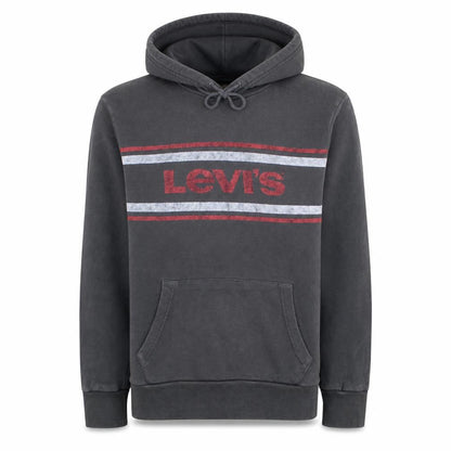 Mens UK Size M Levi's Grey Pullover Hoodie