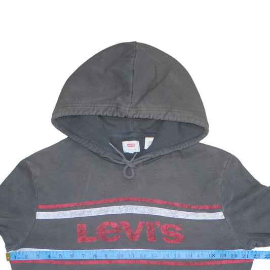 Mens UK Size M Levi's Grey Pullover Hoodie