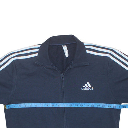 Mens UK Size M Adidas Blue Full Zip Sweatshirt
