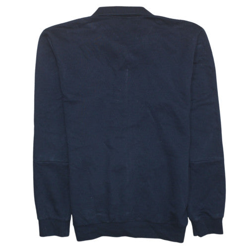Mens UK Size M Adidas Blue Full Zip Sweatshirt