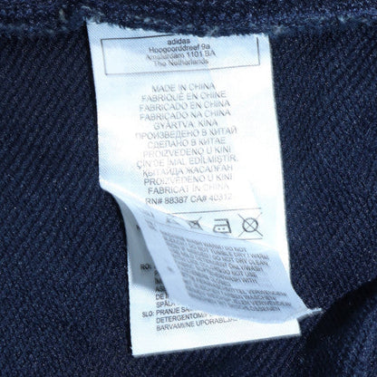 Mens UK Size M Adidas Blue Full Zip Sweatshirt