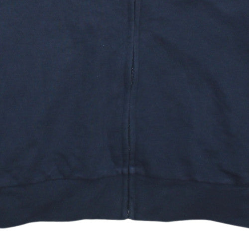 Mens UK Size M Adidas Blue Full Zip Sweatshirt