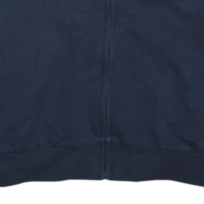 Mens UK Size M Adidas Blue Full Zip Sweatshirt
