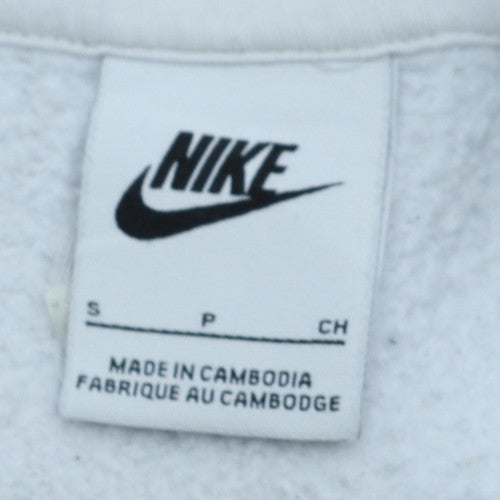 Mens UK Size S Nike White Pullover Hoodie