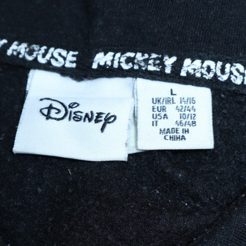Womens UK Size L Disney Black Pullover Hoodie