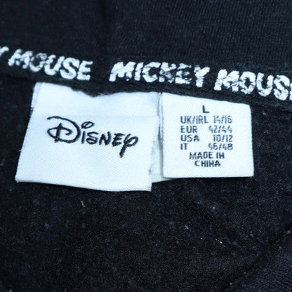 Womens UK Size L Disney Black Pullover Hoodie