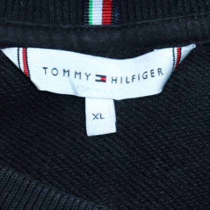 Mens UK Size XL Tommy Hilfiger Black Pullover Sweatshirt
