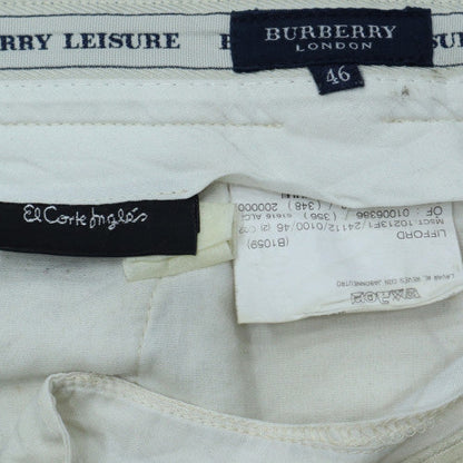 Burberry Men’s Beige Corduroy Chino Trousers Size 46 Regular