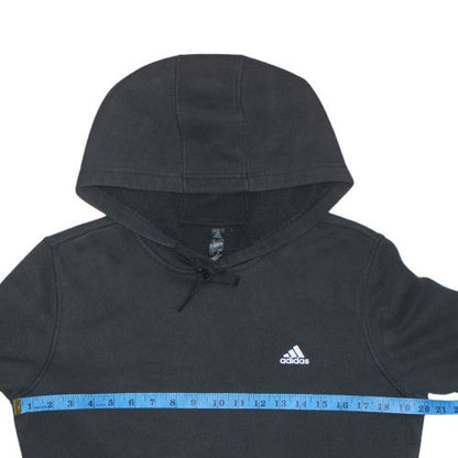 Mens UK Size M Adidas Black Pullover Hoodie
