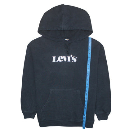 Mens UK Size XS Levi's Black Pullover Hoodie