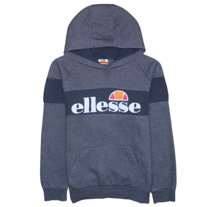 Ellesse Boys Blue Pullover Hoodie 13-14 Years Cotton Blend Logo Design
