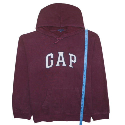 Mens UK Size L GAP Red Pullover Hoodie