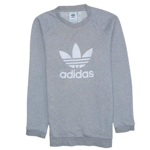 Mens UK Size M Adidas Grey Pullover Sweatshirt