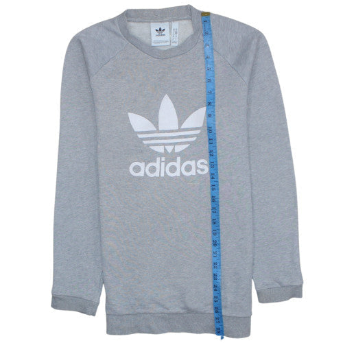 Mens UK Size M Adidas Grey Pullover Sweatshirt