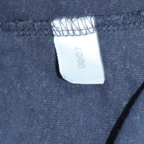 Mens UK Size M Adidas Blue Henley Sweatshirt