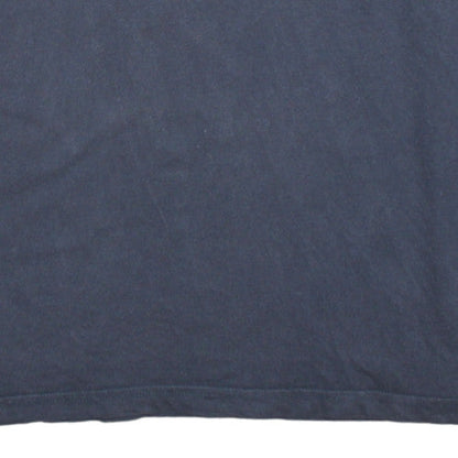 Mens UK Size M Adidas Blue Henley Sweatshirt