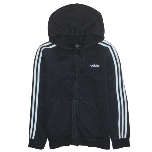 Mens UK Size L Adidas Black Full Zip Hoodie