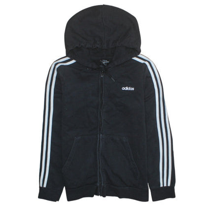 Mens UK Size L Adidas Black Full Zip Hoodie