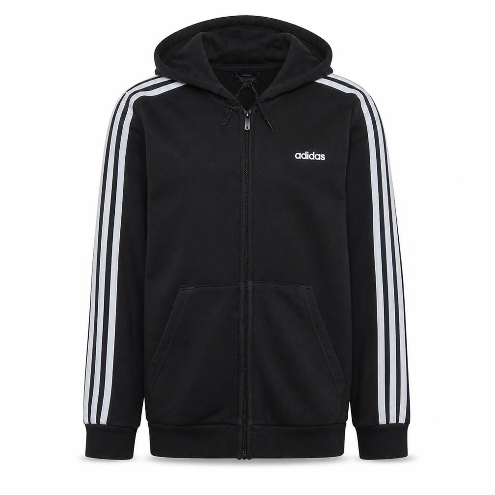Mens UK Size L Adidas Black Full Zip Hoodie