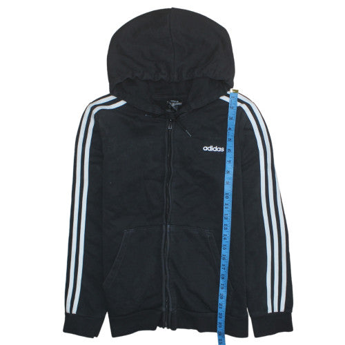 Mens UK Size L Adidas Black Full Zip Hoodie