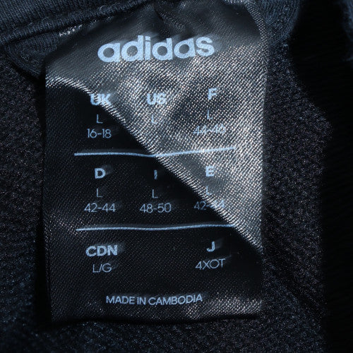 Mens UK Size L Adidas Black Full Zip Hoodie
