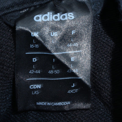 Mens UK Size L Adidas Black Full Zip Hoodie