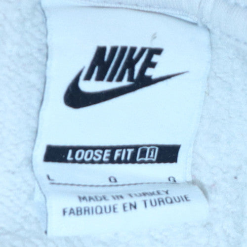 Mens UK Size L Nike Beige Pullover Sweatshirt