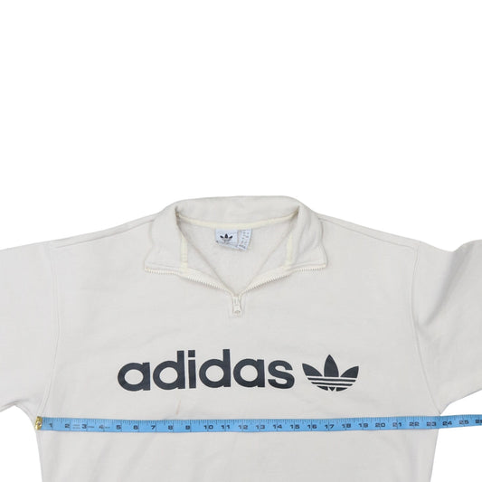 Womens UK Size 12 Adidas Beige Pullover Sweatshirt