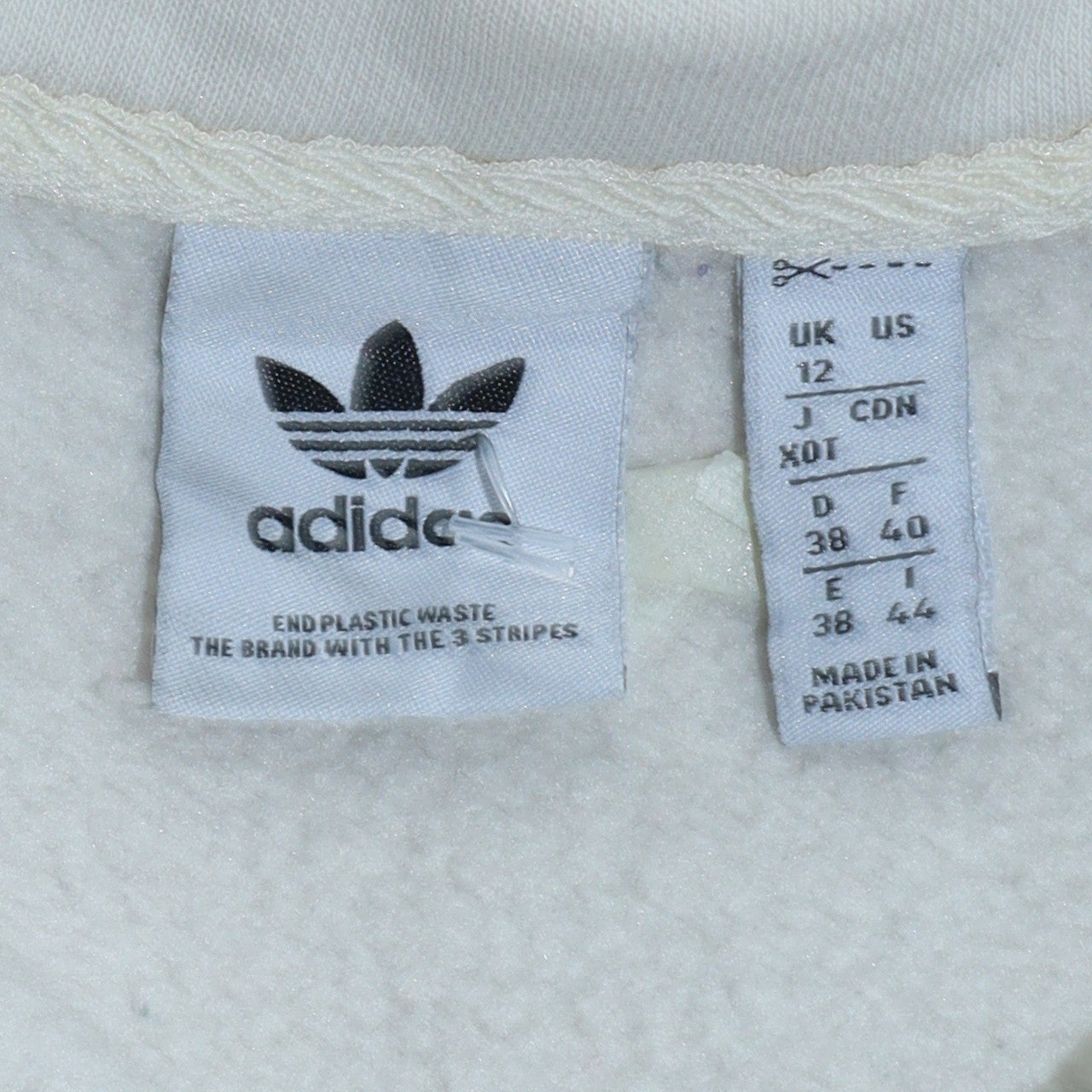 Womens UK Size 12 Adidas Beige Pullover Sweatshirt
