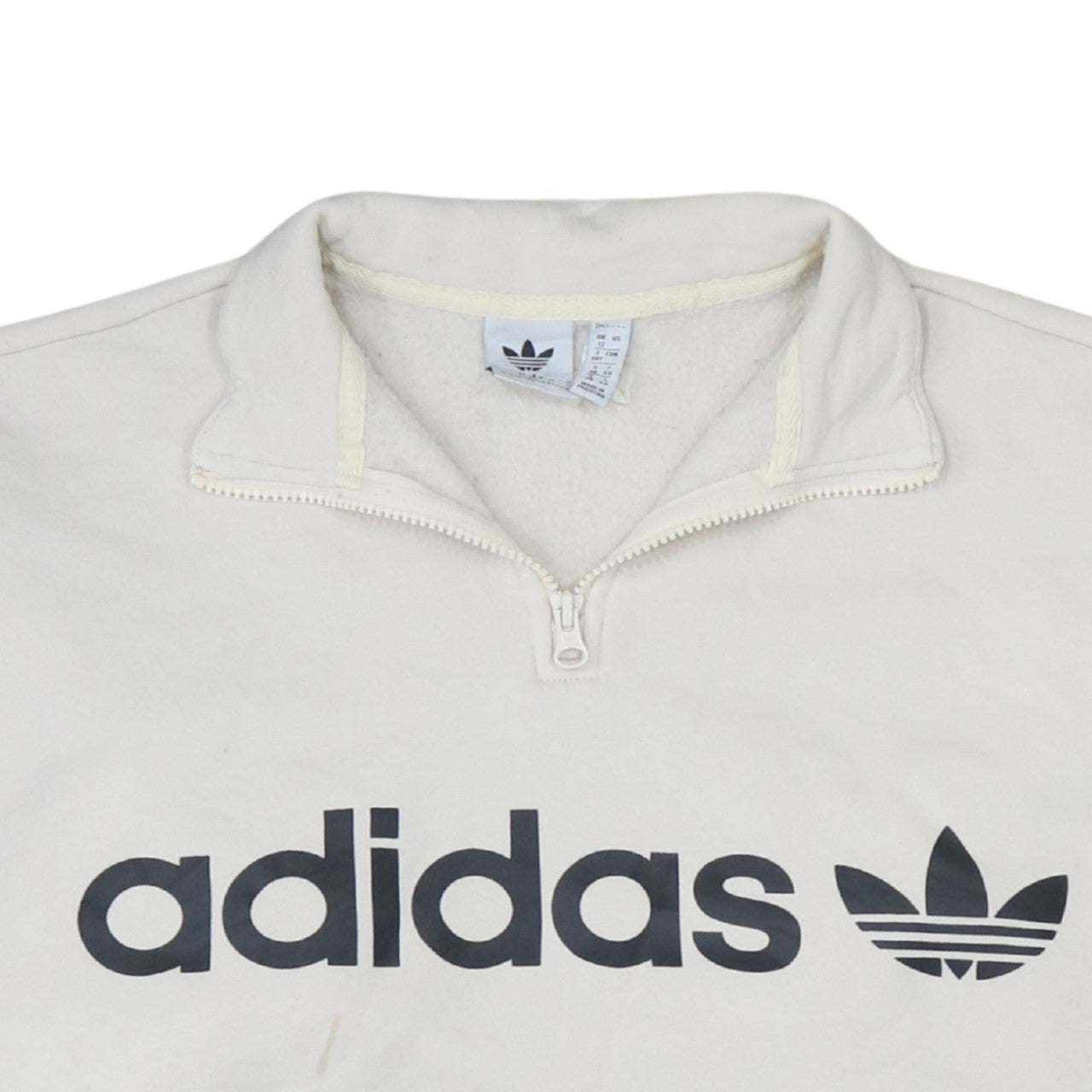 Womens UK Size 12 Adidas Beige Pullover Sweatshirt