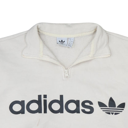 Womens UK Size 12 Adidas Beige Pullover Sweatshirt