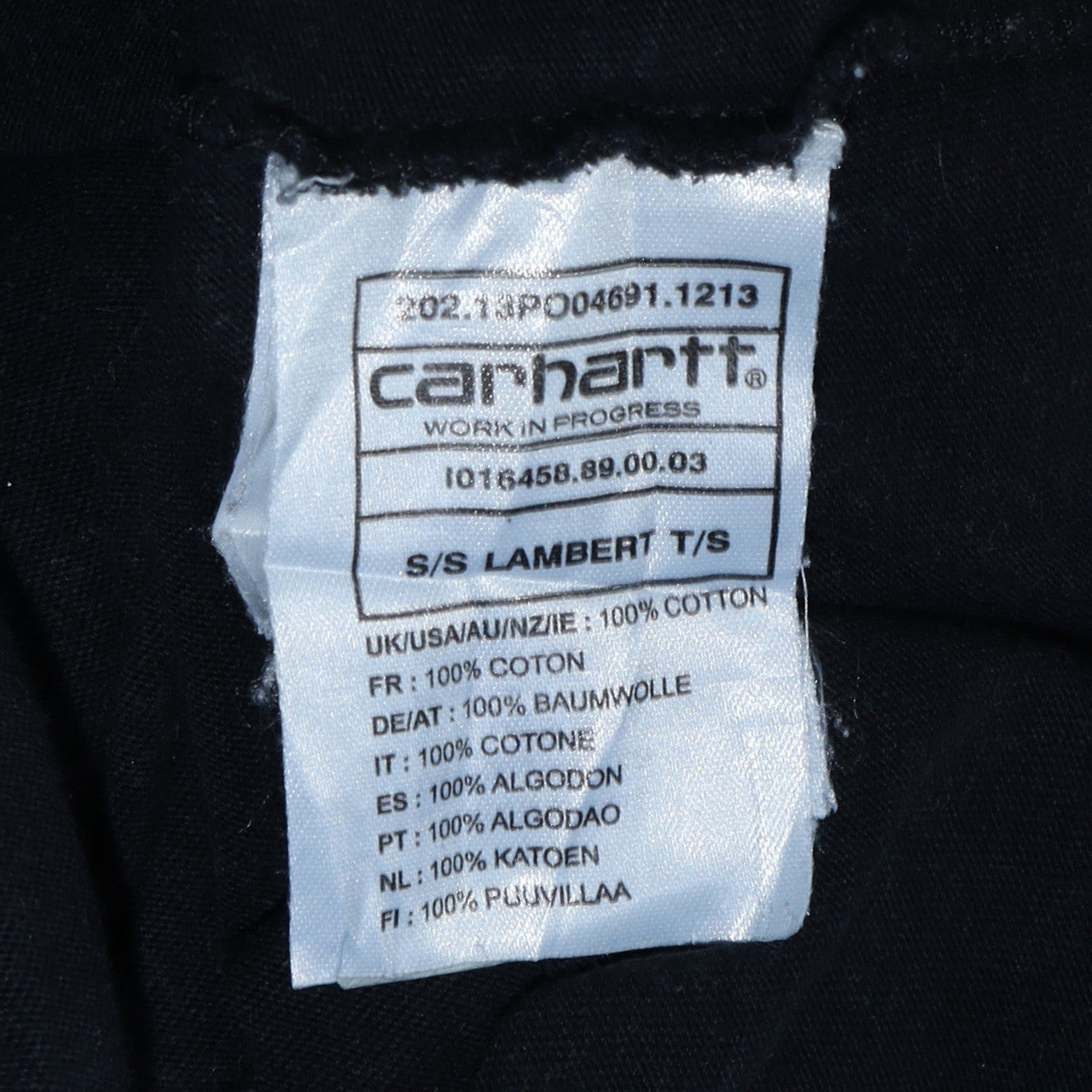 Mens UK Size XL Carhartt Black